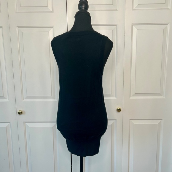 Original Penguin Black Knit Long V-Neck Vest Size M - Picture 10 of 10